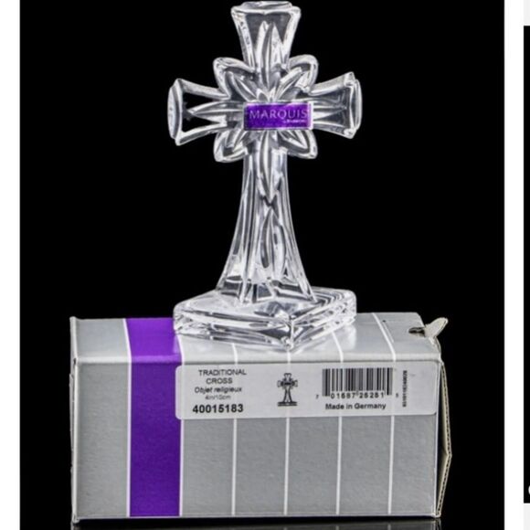 Crystal Cross by Waterford Fine Crystal 4" original box - Picture 4 of 8